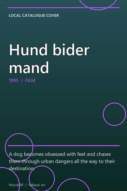 Hund bider mand poster