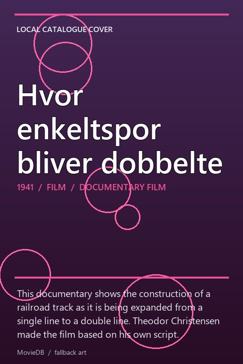 Hvor enkeltspor bliver dobbelte poster