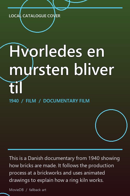 Hvorledes en mursten bliver til poster