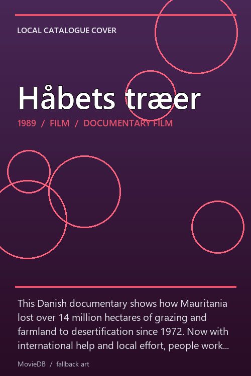 Håbets træer poster