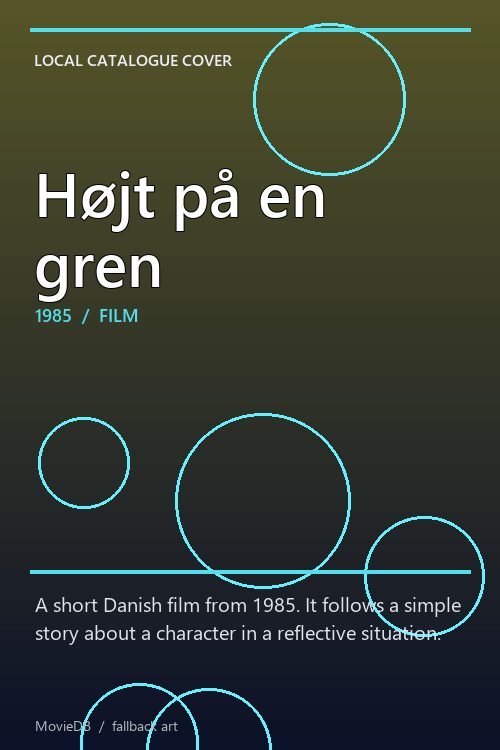 Højt på en gren poster