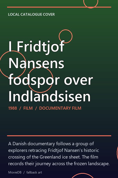 I Fridtjof Nansens fodspor over Indlandsisen poster