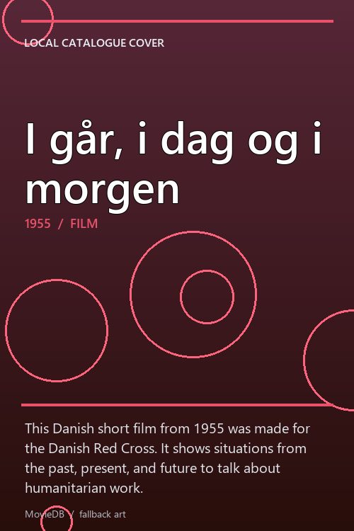 I går, i dag og i morgen poster