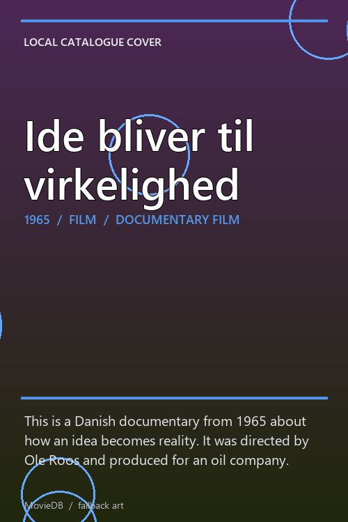 Ide bliver til virkelighed poster