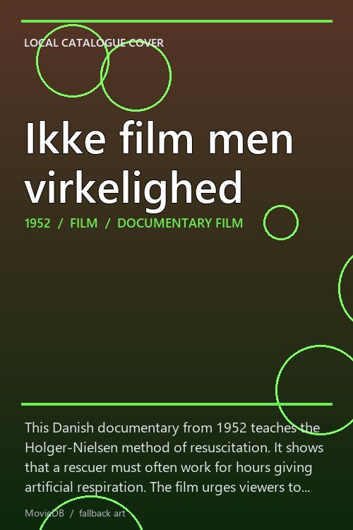 Ikke film men virkelighed poster