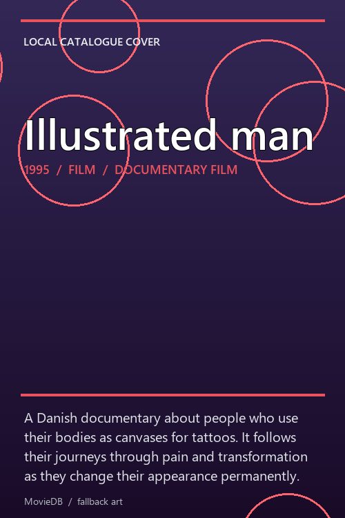 Illustrated man poster