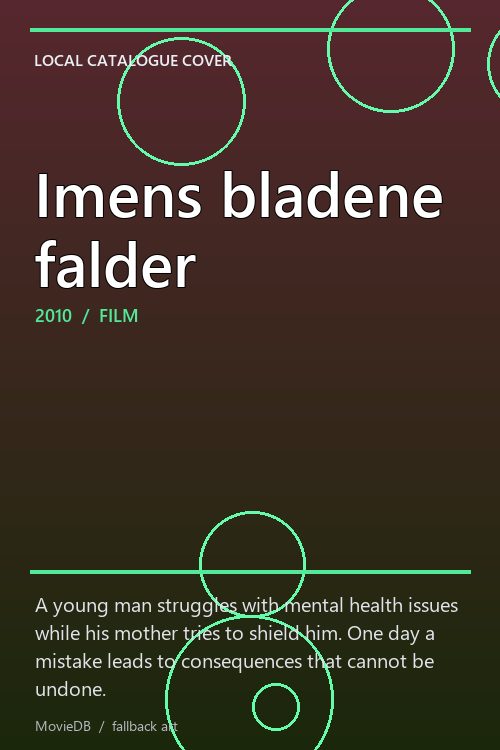 Imens bladene falder poster