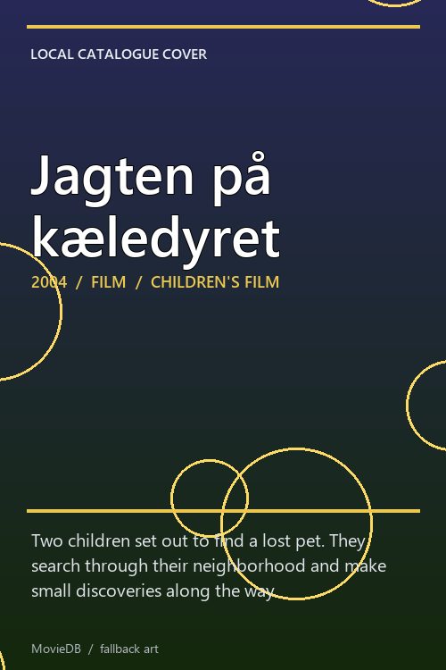 Jagten på kæledyret poster