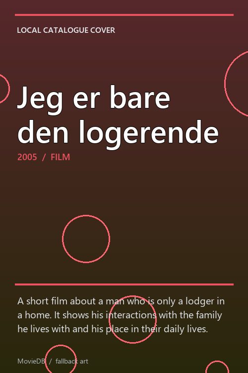 Jeg er bare den logerende poster