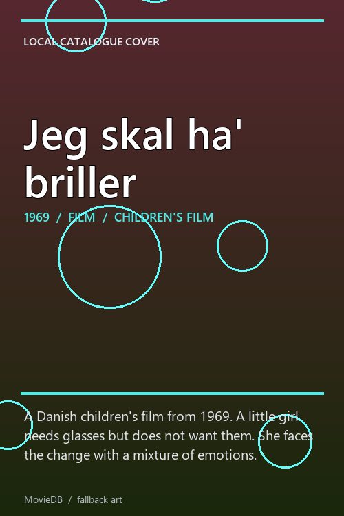 Jeg skal ha' briller poster
