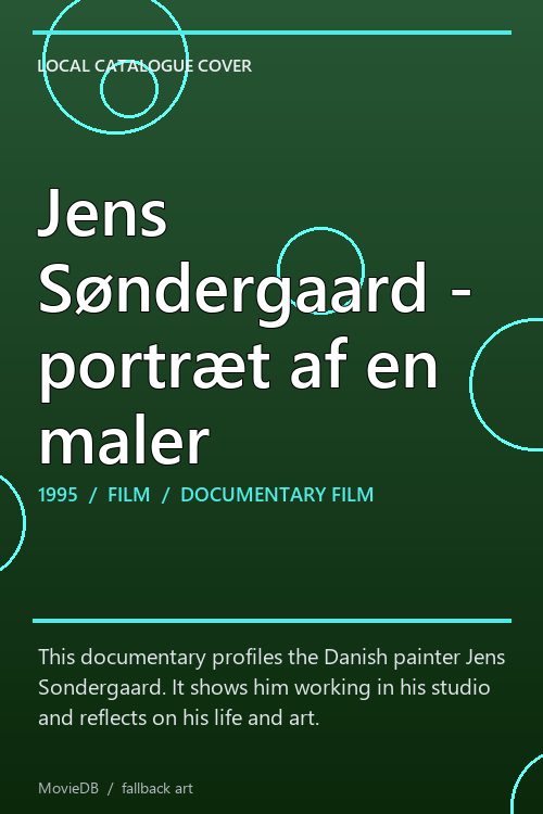 Jens Søndergaard - portræt af en maler poster