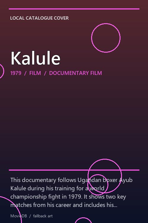 Kalule poster