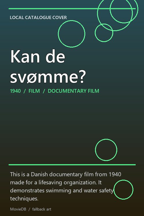 Kan de svømme? poster