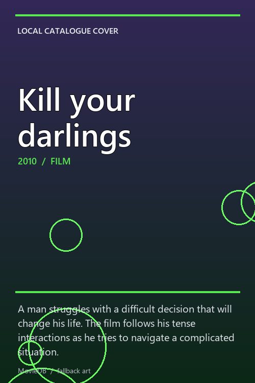 Kill your darlings poster