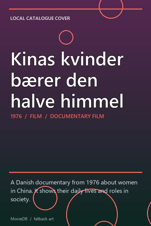Kinas kvinder bærer den halve himmel poster