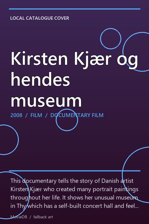 Kirsten Kjær og hendes museum poster