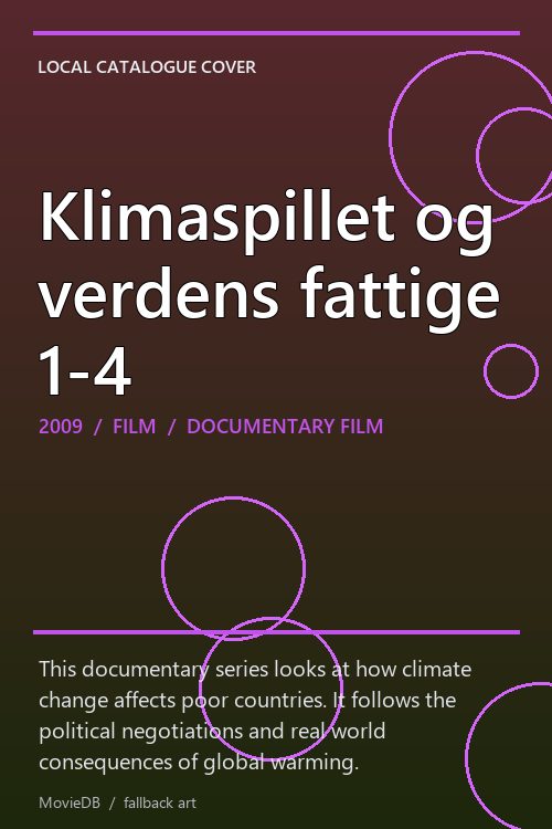 Klimaspillet og verdens fattige 1-4 poster