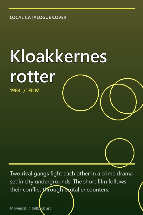 Kloakkernes rotter poster