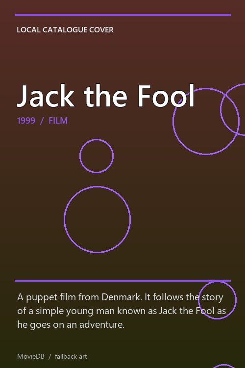 Jack the Fool poster