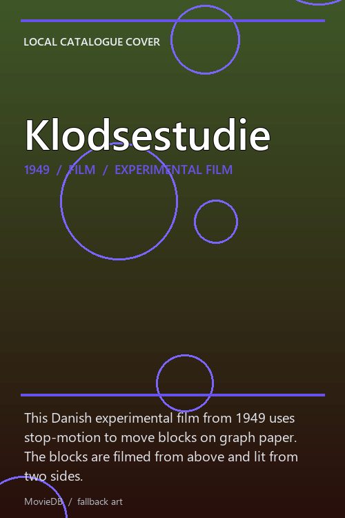 Klodsestudie poster