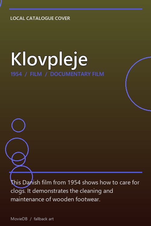 Klovpleje poster