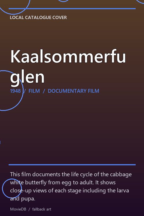 Kaalsommerfuglen poster