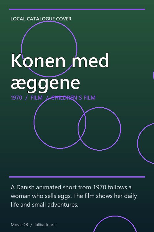 Konen med æggene poster