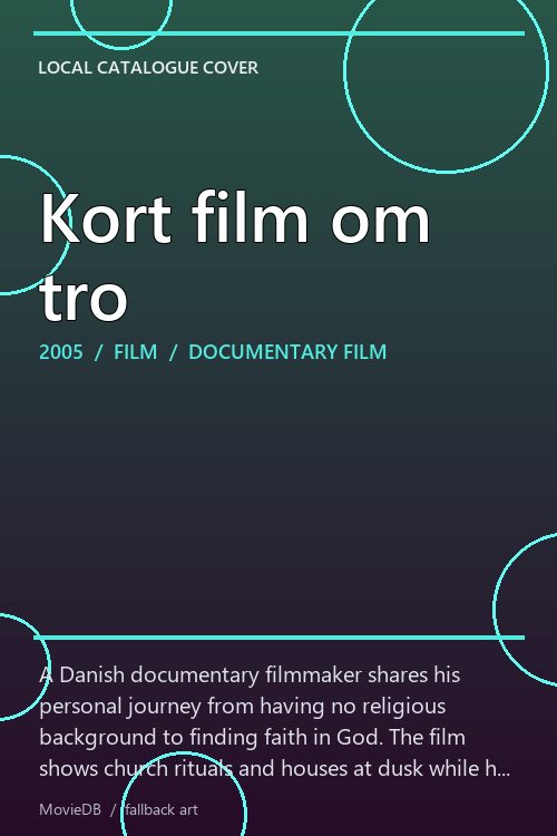 Kort film om tro poster