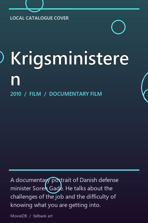 Krigsministeren poster