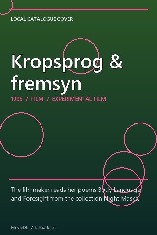 Kropsprog & fremsyn poster