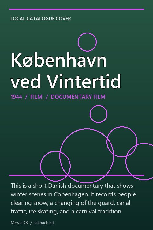 København ved Vintertid poster