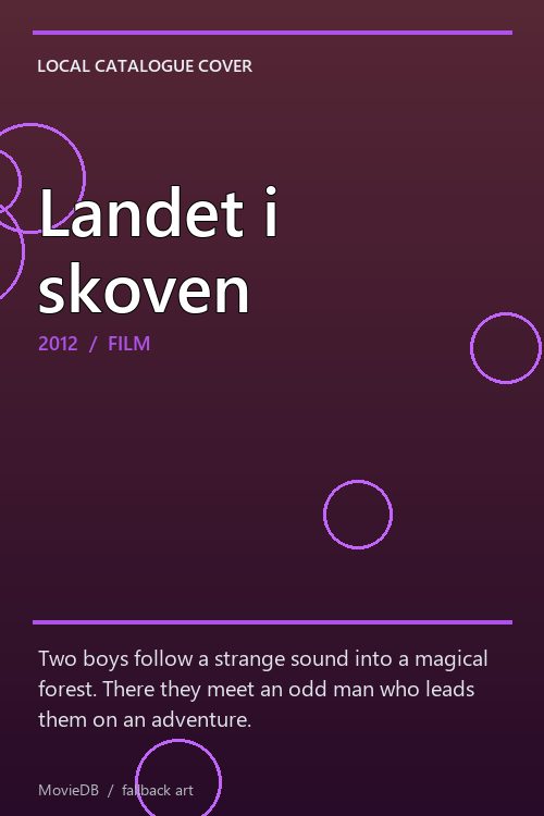 Landet i skoven poster