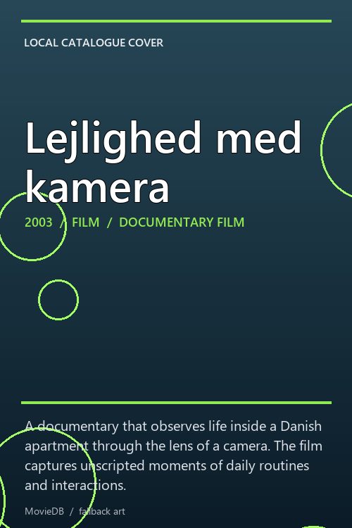 Lejlighed med kamera poster