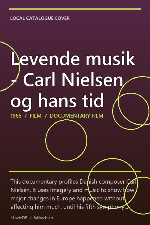 Levende musik - Carl Nielsen og hans tid poster