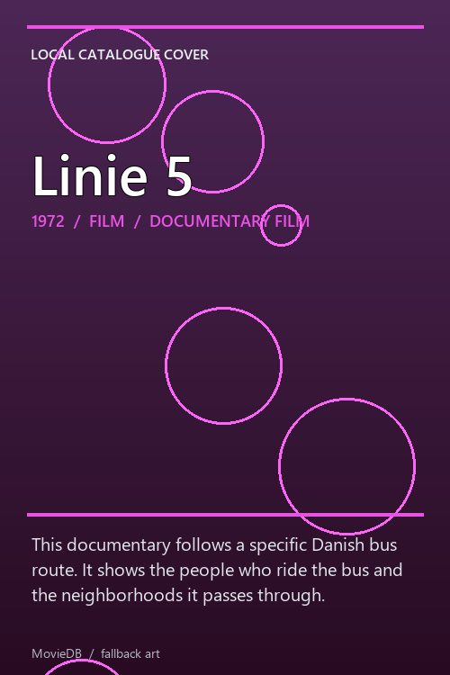 Linie 5 poster