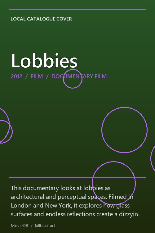 Lobbies poster