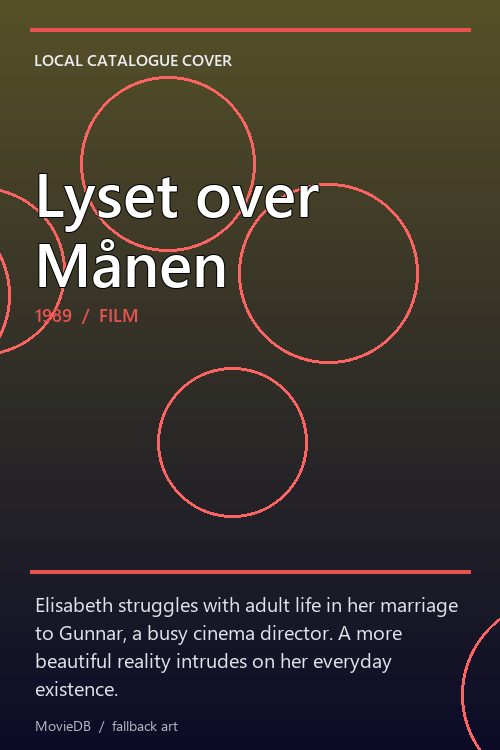Lyset over Månen poster