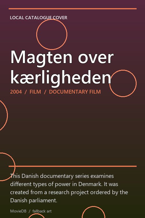 Magten over kærligheden poster