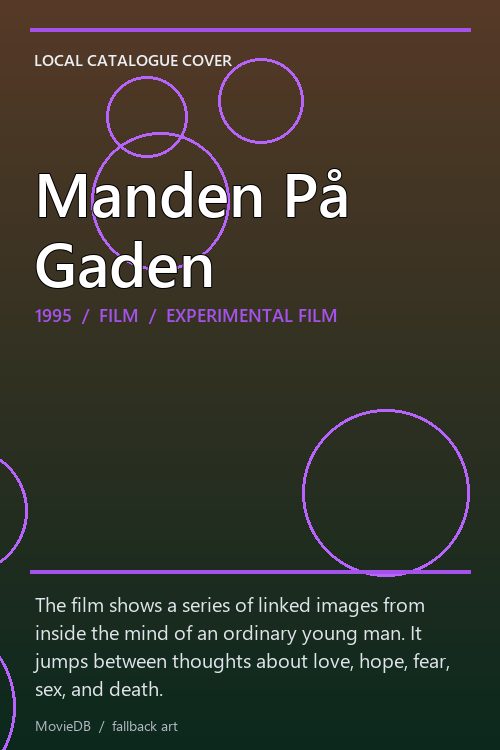 Manden På Gaden poster