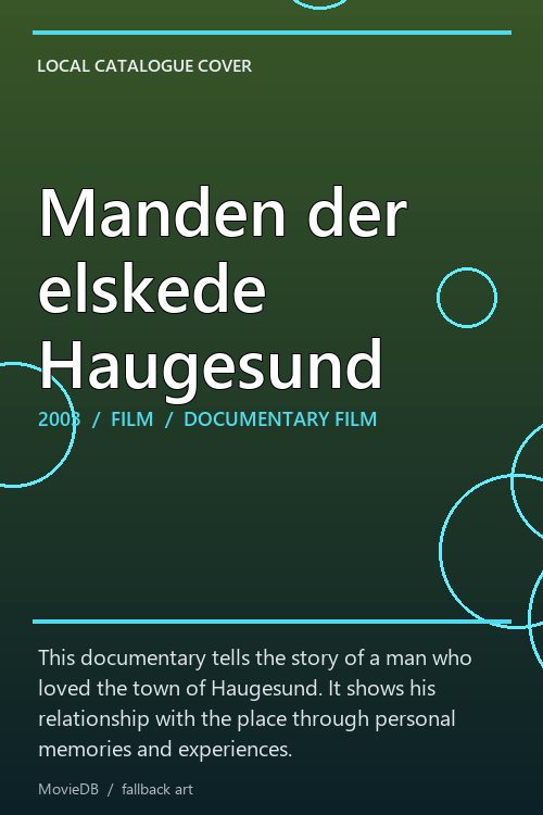 Manden der elskede Haugesund poster