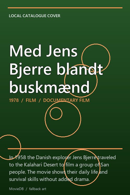 Med Jens Bjerre blandt buskmænd poster