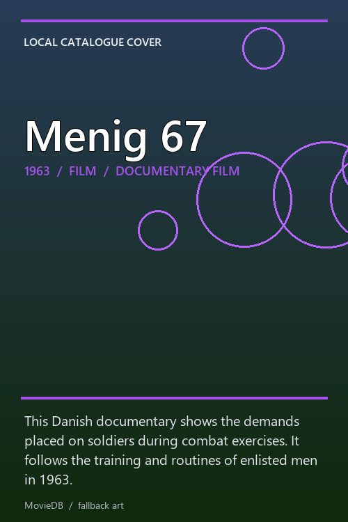 Menig 67 poster
