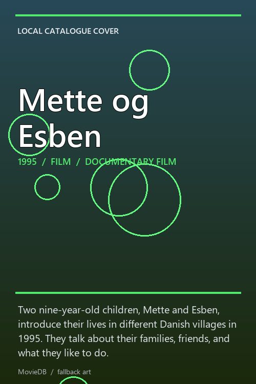 Mette og Esben poster