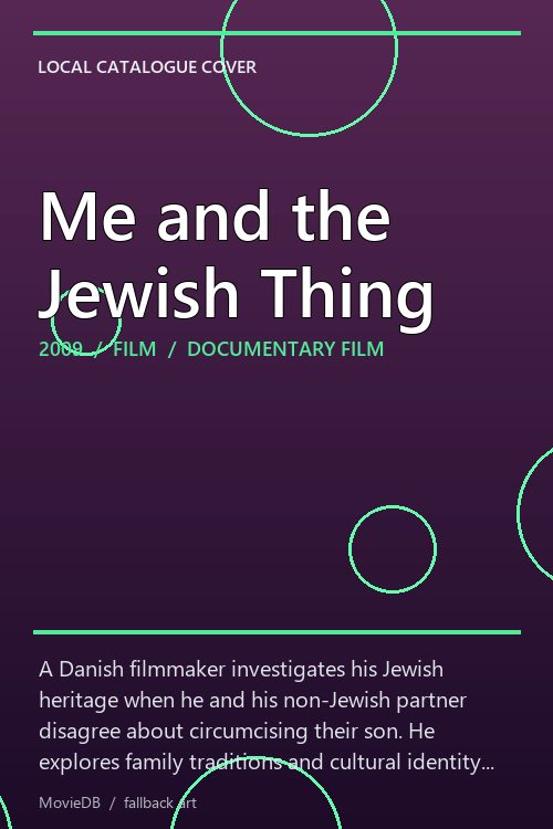 Me and the Jewish Thing poster