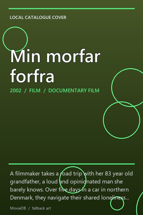 Min morfar forfra poster