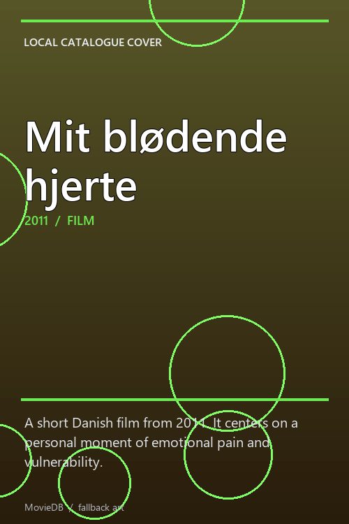 Mit blødende hjerte poster
