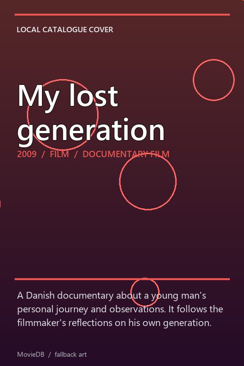 My lost generation poster