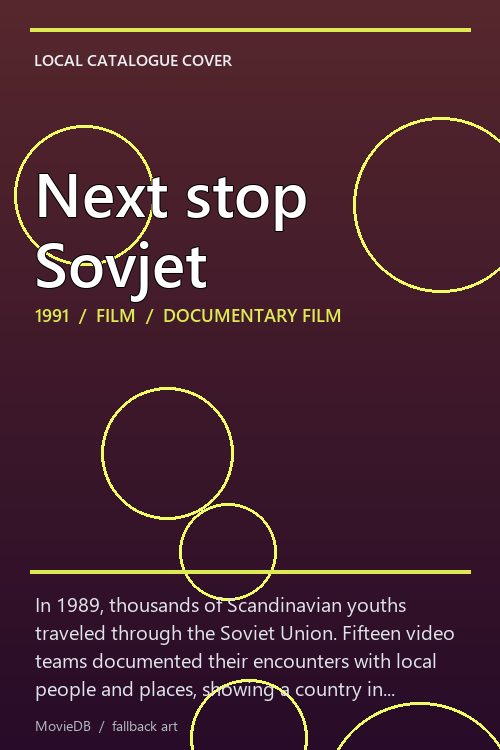 Next stop Sovjet poster