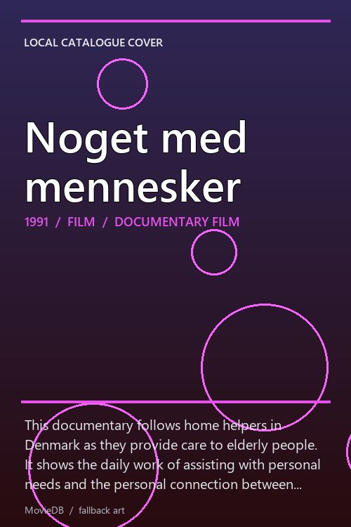 Noget med mennesker poster