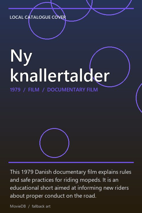 Ny knallertalder poster